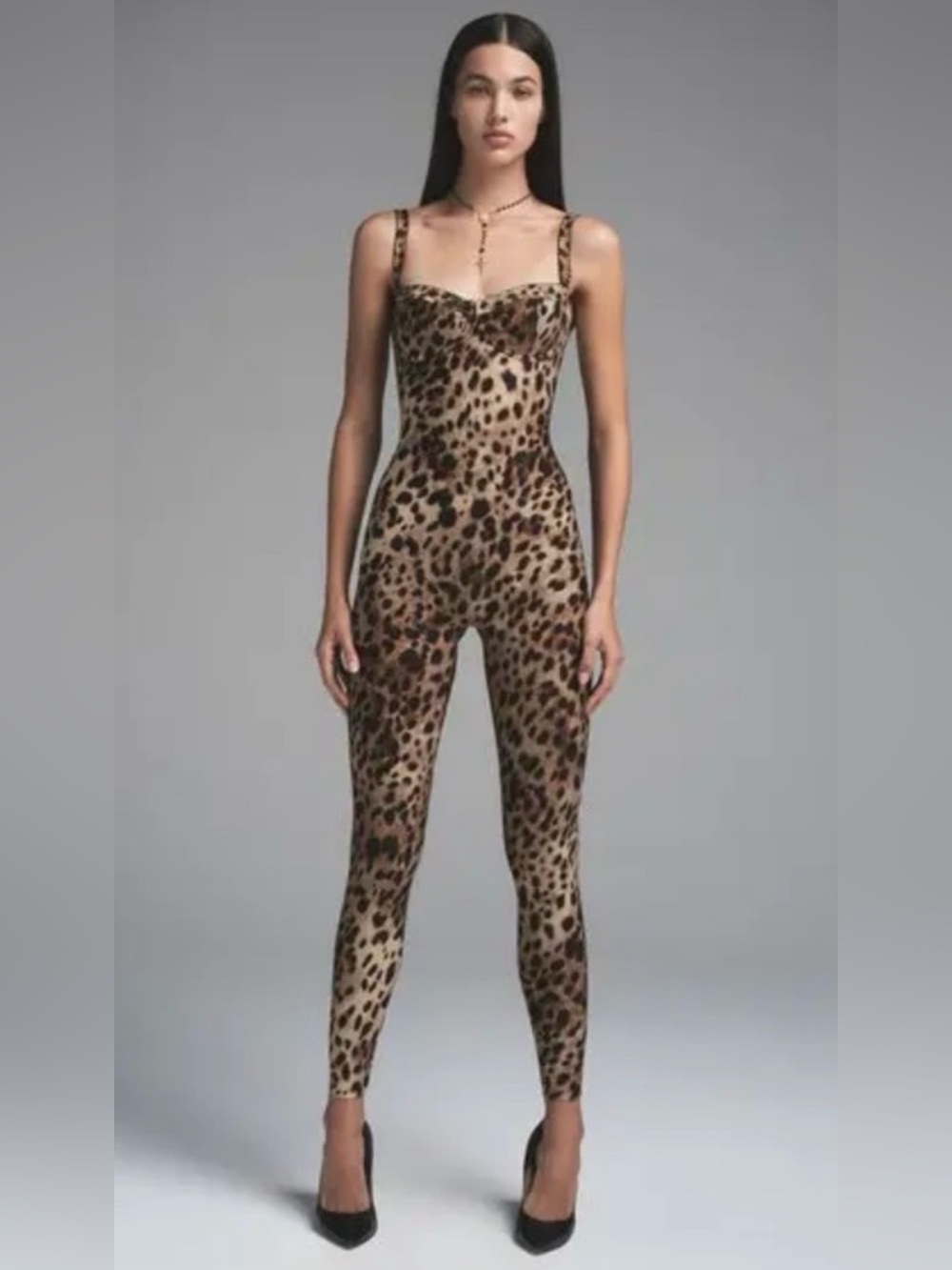 Dolce & Gabbana SKIMS Collab Leopard Print Catsuit NWT